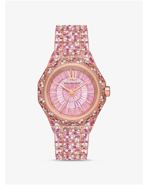 michael kors raquel watch pink|Michael Kors Women's Limited Edition Raquel Three.